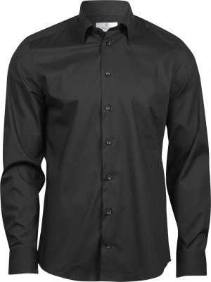 overhemd-strech-zwart