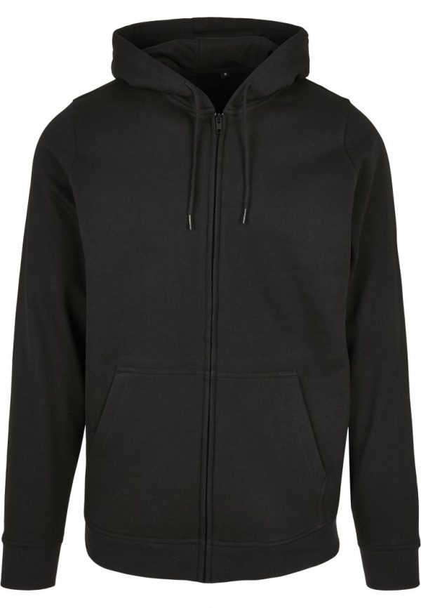 basic-hoodie-met-rits-zwart-voorkant